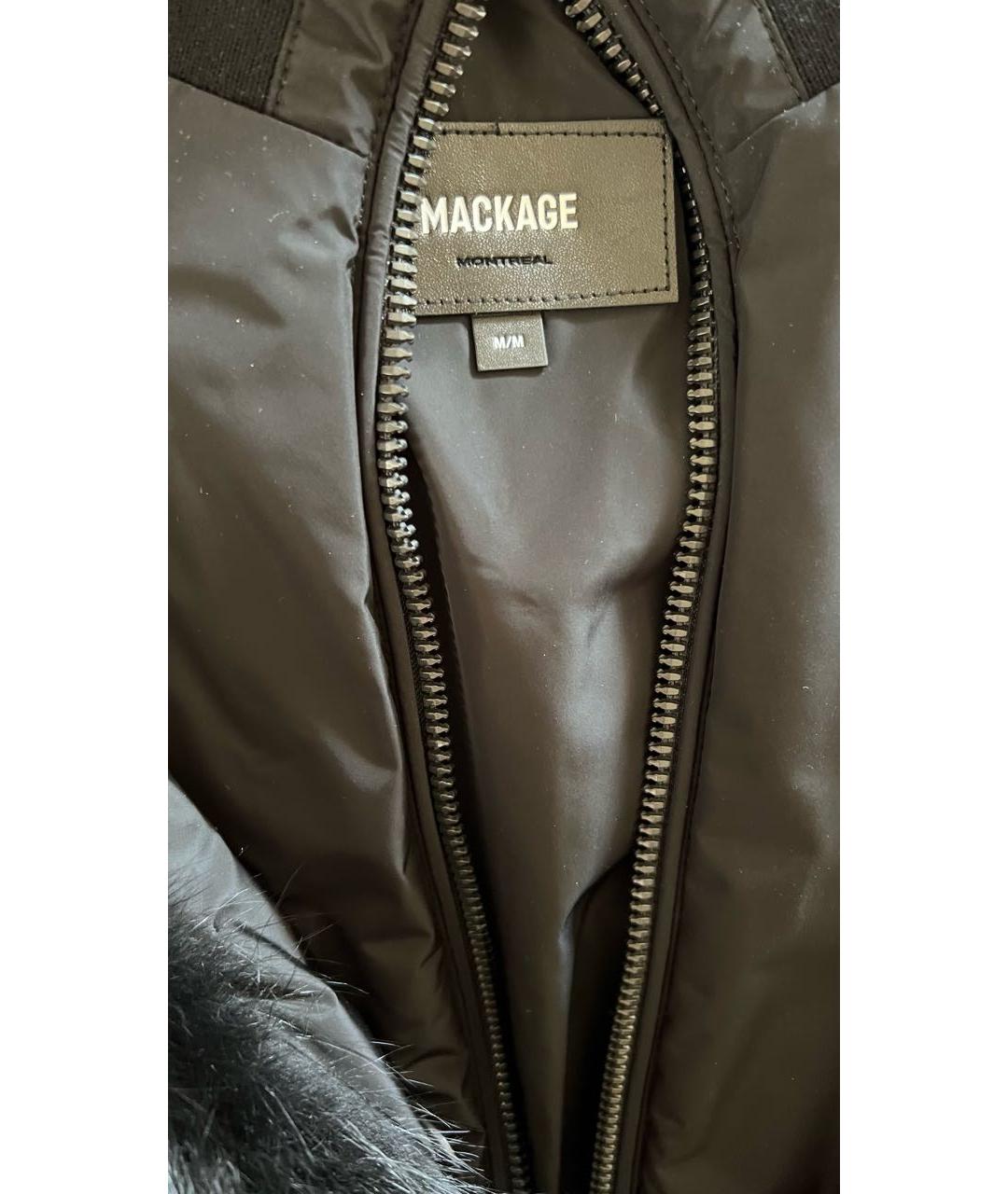 MACKAGE Черное полиэстеровое пальто, фото 3