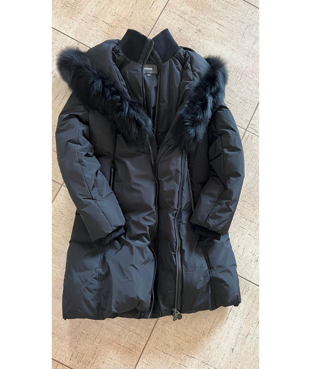 MACKAGE Черное полиэстеровое пальто, фото 5