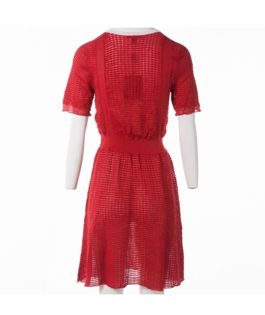LOUIS VUITTON PRE-OWNED Красное шелковое повседневное платье, фото 2