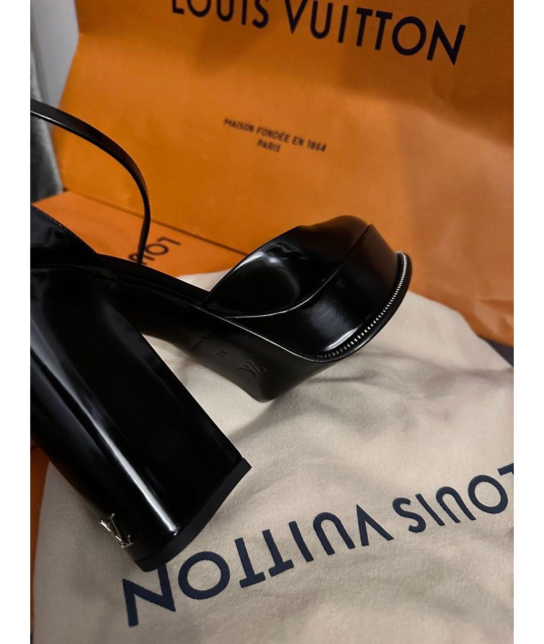 LOUIS VUITTON Черные туфли из лакированной кожи, фото 2