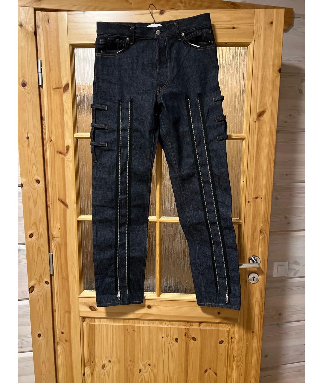 TAKAHIROMIYASHITA THE SOLOIST Темно-синие хлопковые прямые джинсы, фото 9