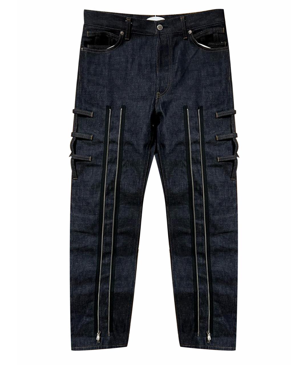 TAKAHIROMIYASHITA THE SOLOIST Темно-синие хлопковые прямые джинсы, фото 1