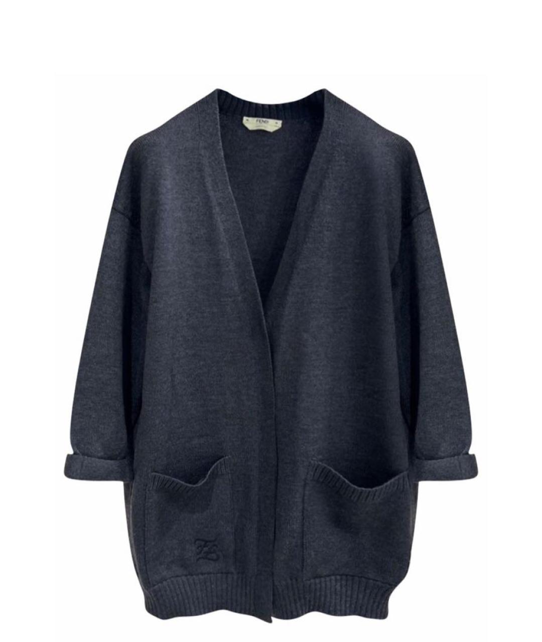 FENDI Серый шерстяной кардиган для женщин – купить в интернет магазине ...