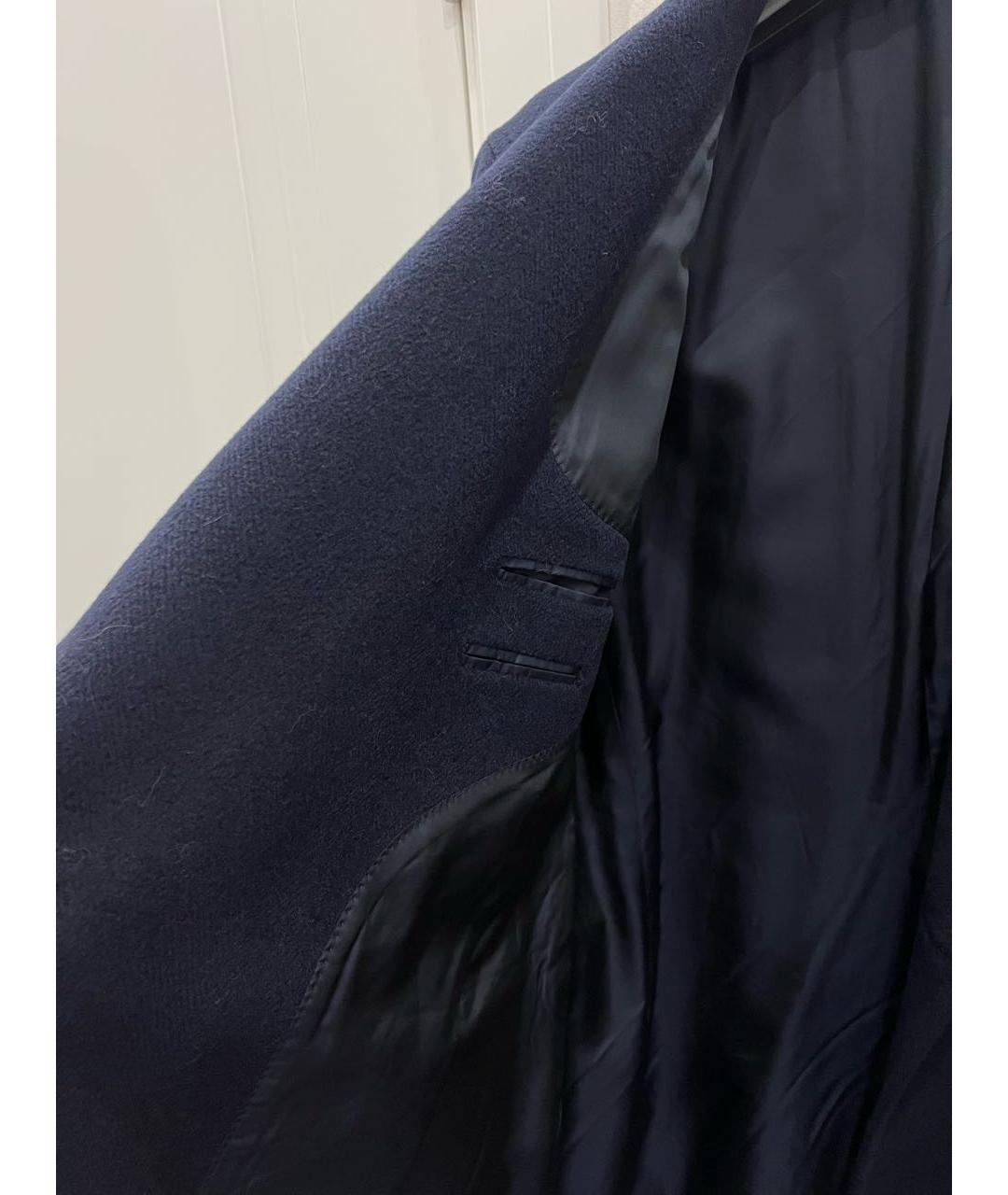 TAGLIATORE Темно-синее шерстяное пальто, фото 5
