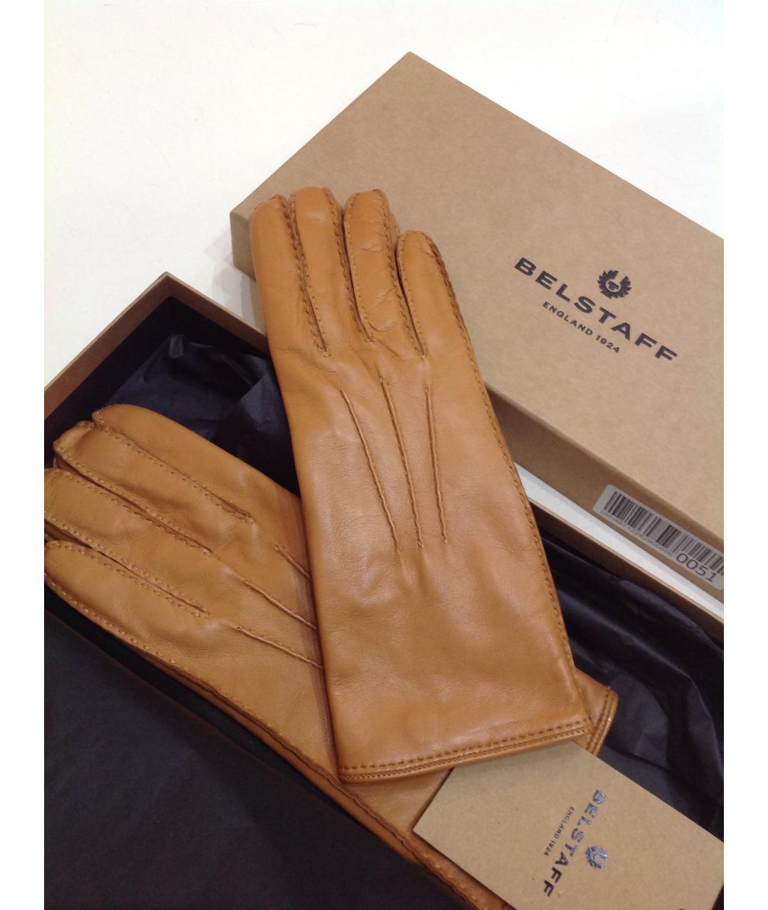 BELSTAFF Кожаные перчатки, фото 4