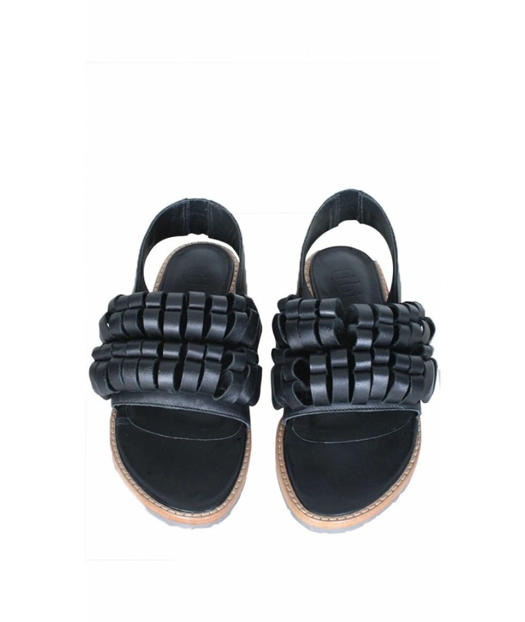 TIBI Черные кожаные сандалии, фото 2