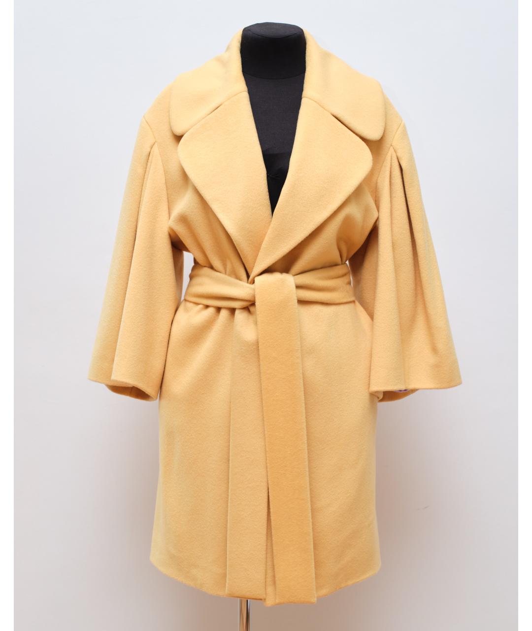 EDEM Желтое кашемировое пальто, фото 6