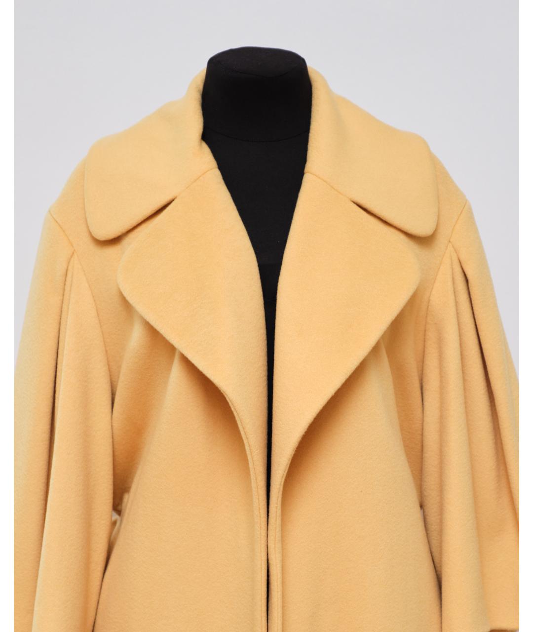EDEM Желтое кашемировое пальто, фото 4