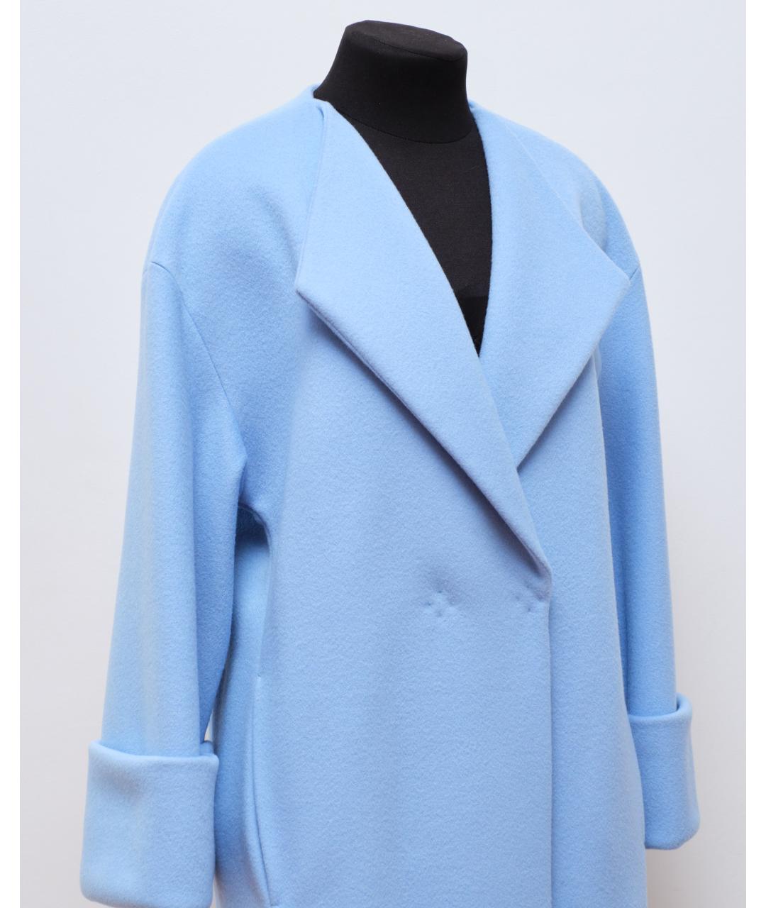 EDEM Голубое шерстяное пальто, фото 4