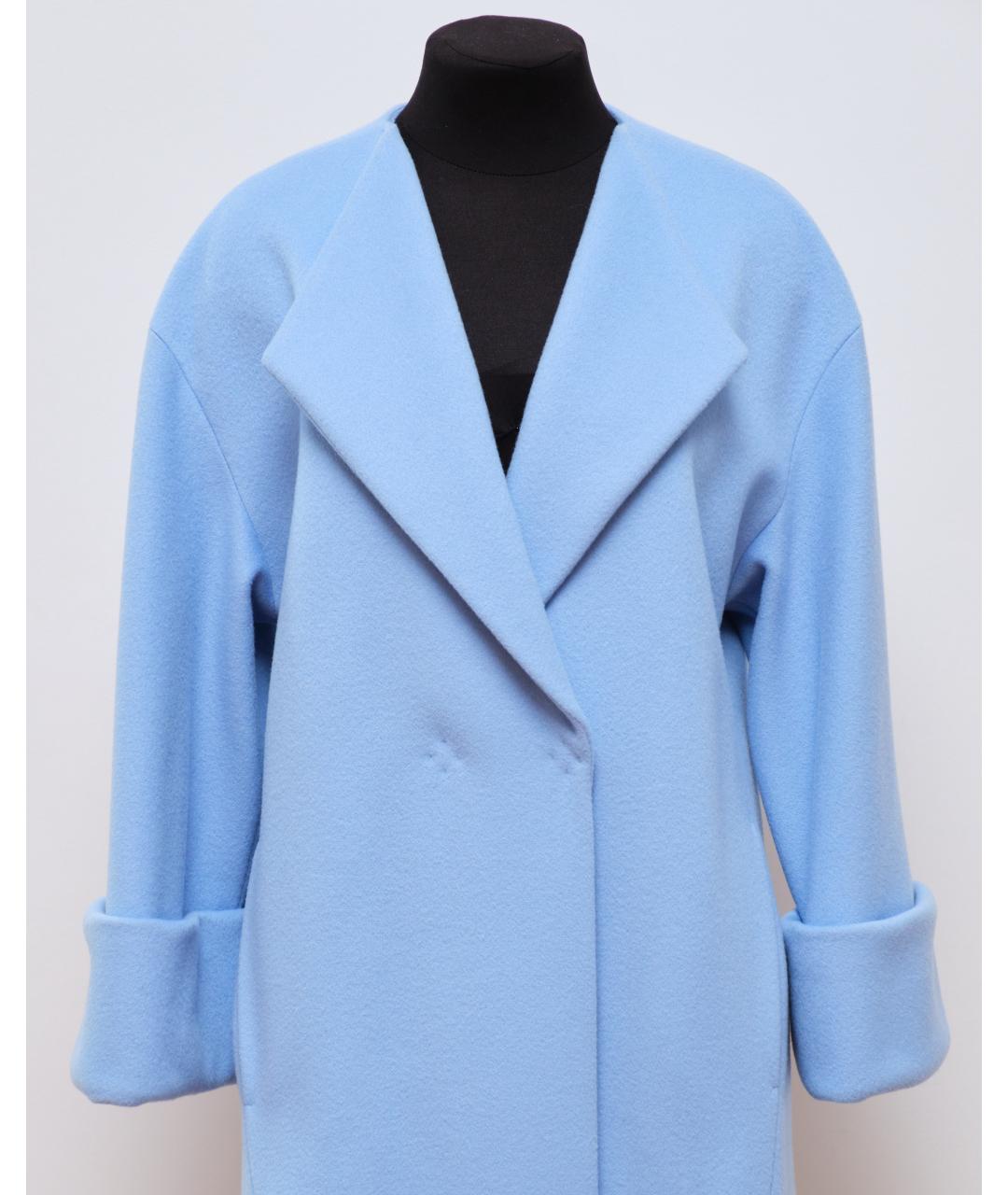 EDEM Голубое шерстяное пальто, фото 7