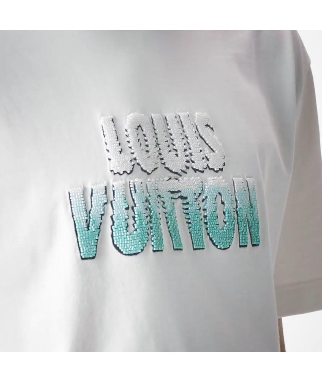 LOUIS VUITTON PRE-OWNED Белая хлопковая футболка, фото 5