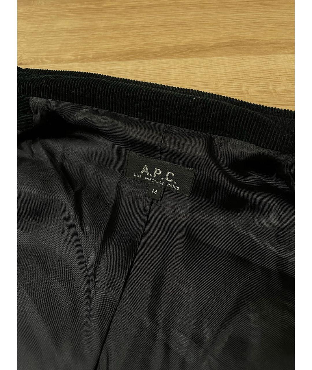 A.P.C. Черная хлопковая куртка, фото 3