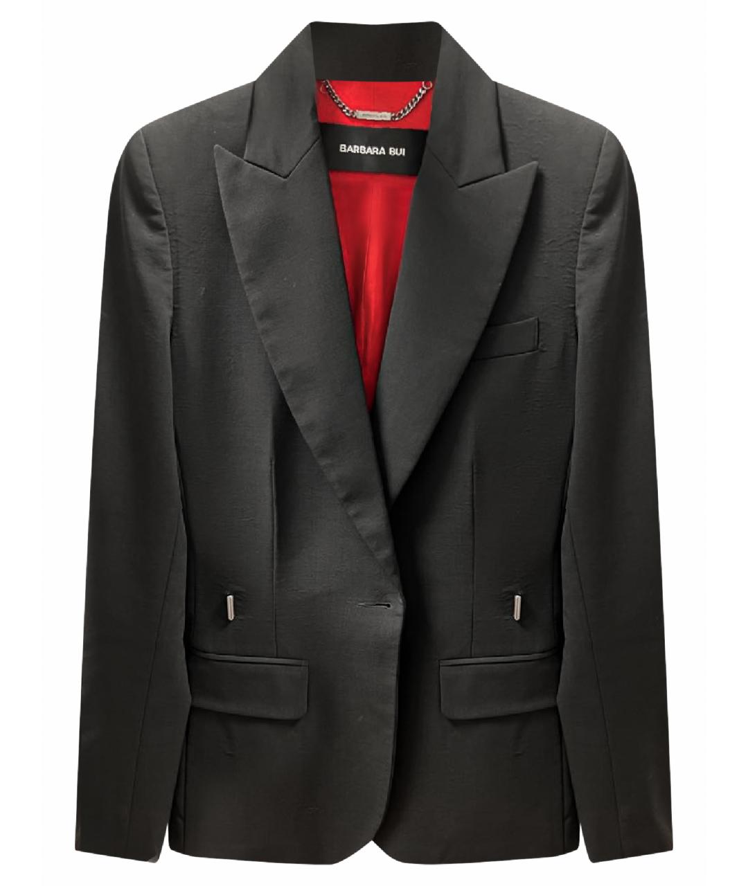 BARBARA BUI Черный полиэстеровый жакет/пиджак, фото 1