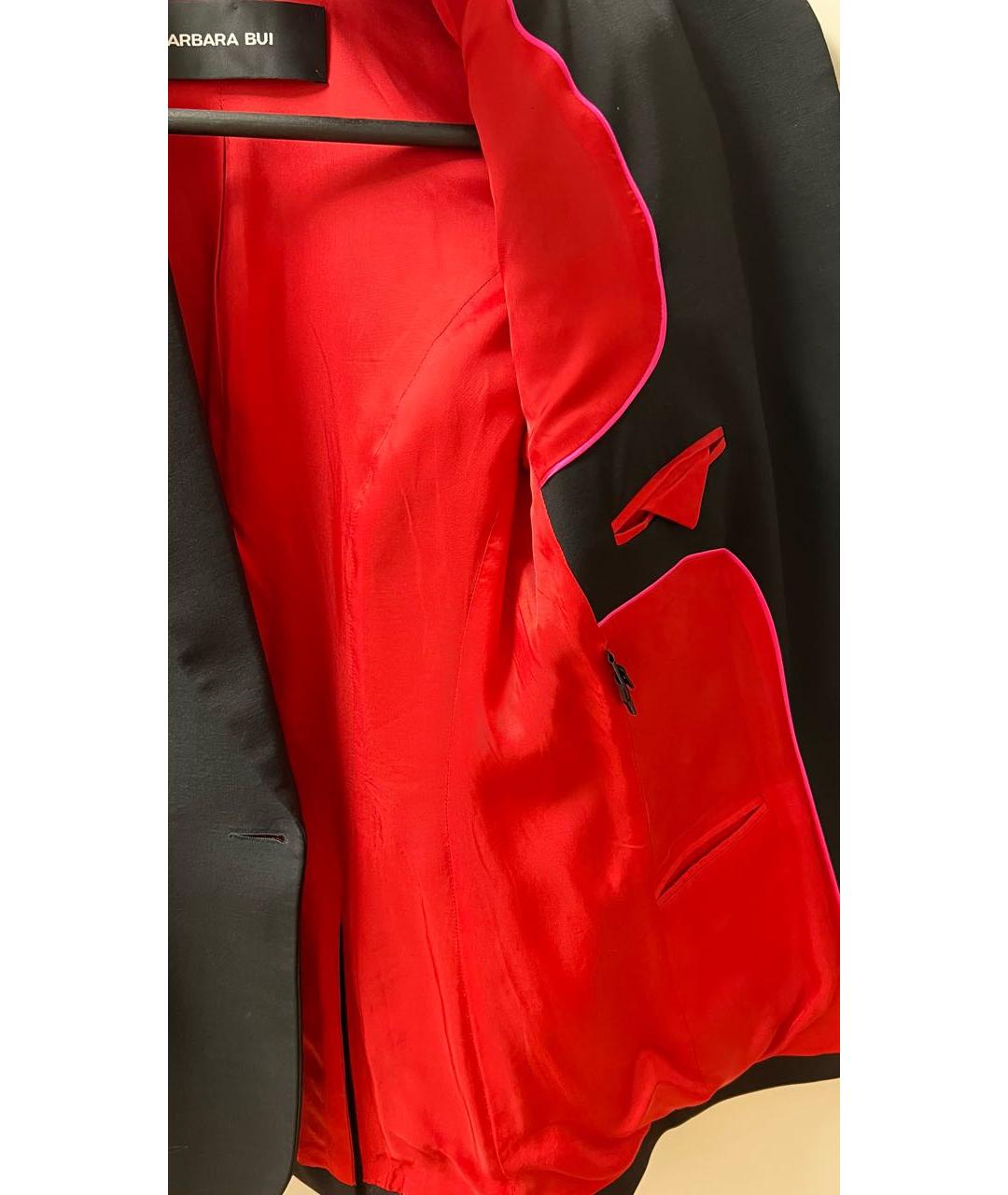 BARBARA BUI Черный полиэстеровый жакет/пиджак, фото 3