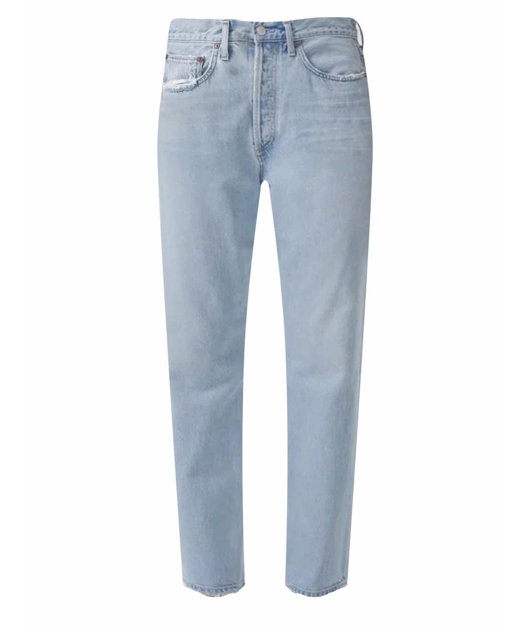 AGOLDE Голубые прямые джинсы, фото 1