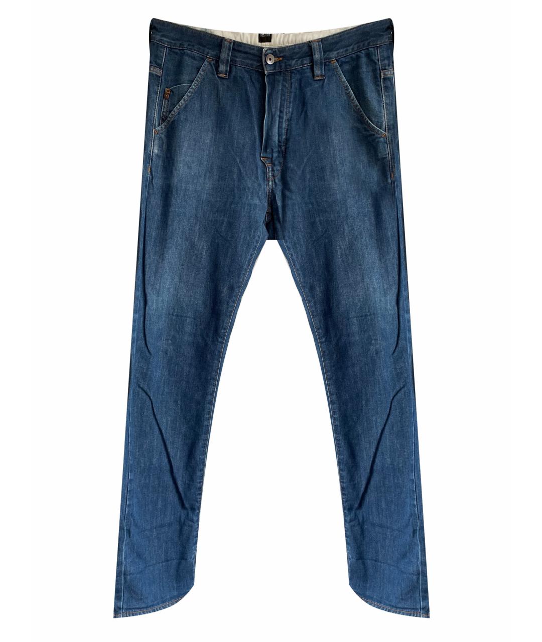 HUGO BOSS Синие хлопковые прямые джинсы, фото 1