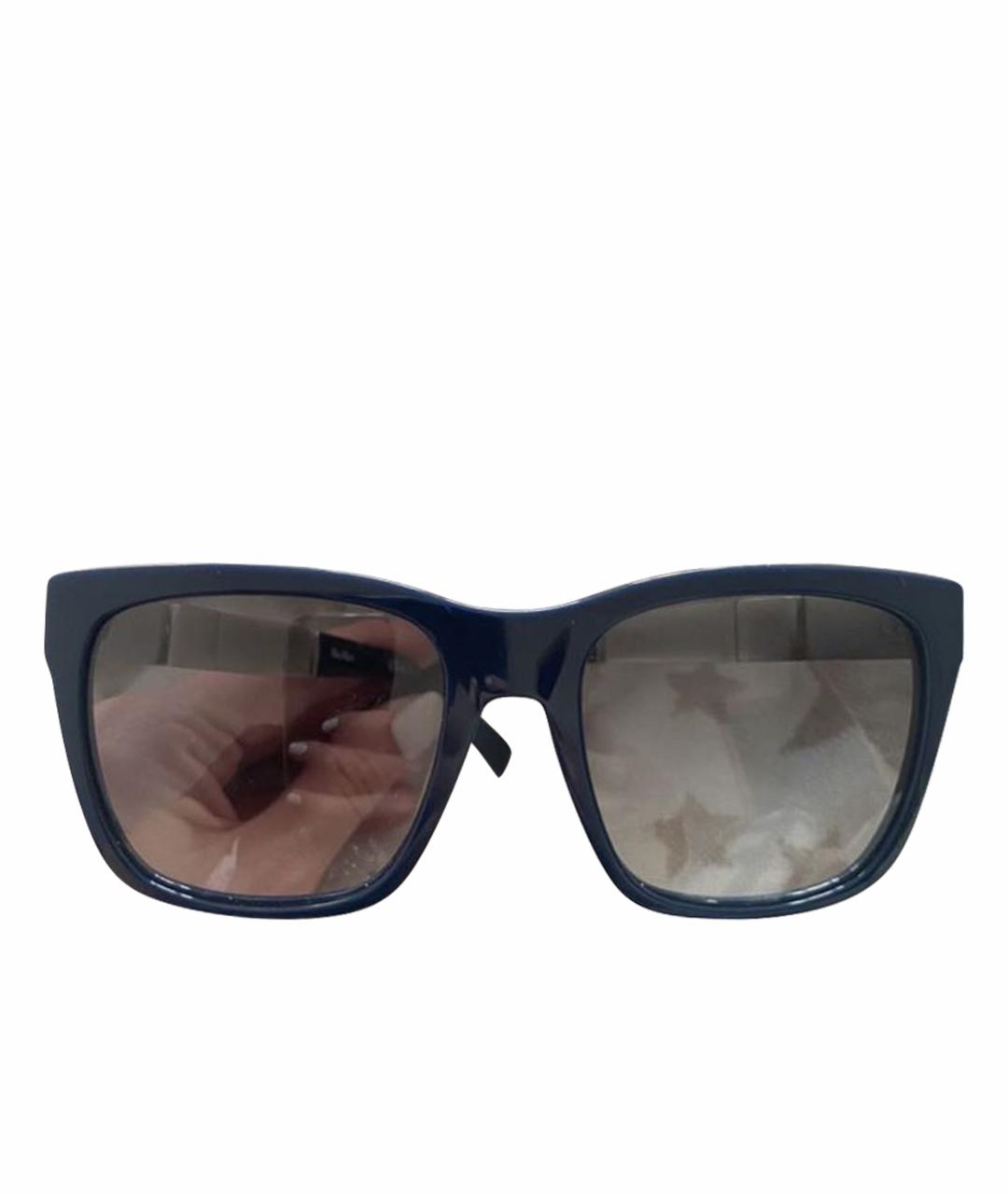 MAX MARA Темно-синие пластиковые солнцезащитные очки, фото 1