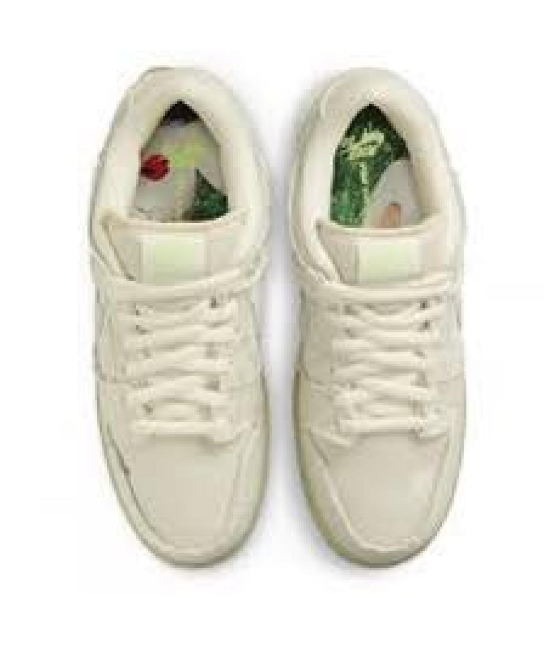 NIKE Белые текстильные кеды, фото 2