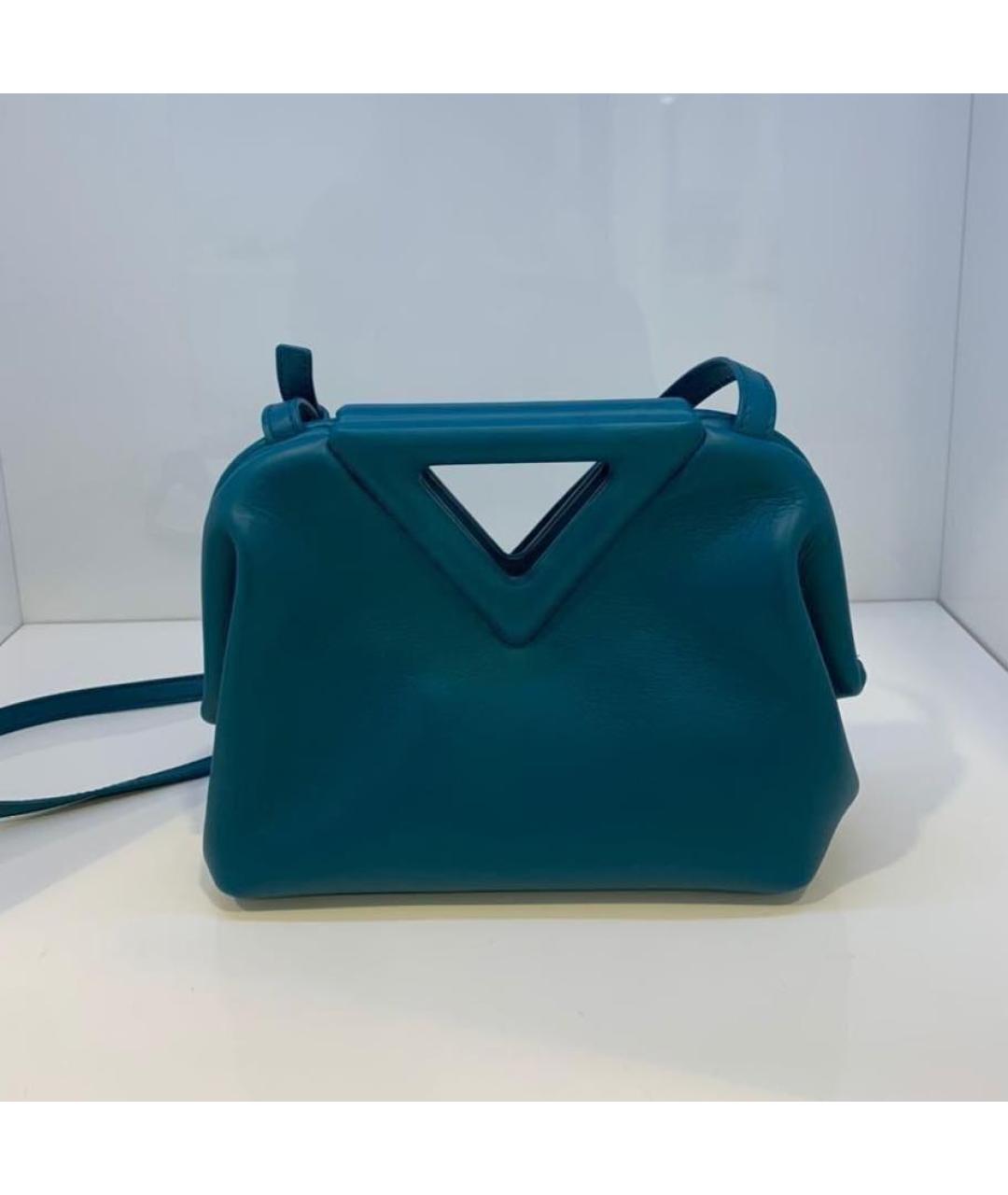 BOTTEGA VENETA Зеленая кожаная сумка через плечо, фото 3