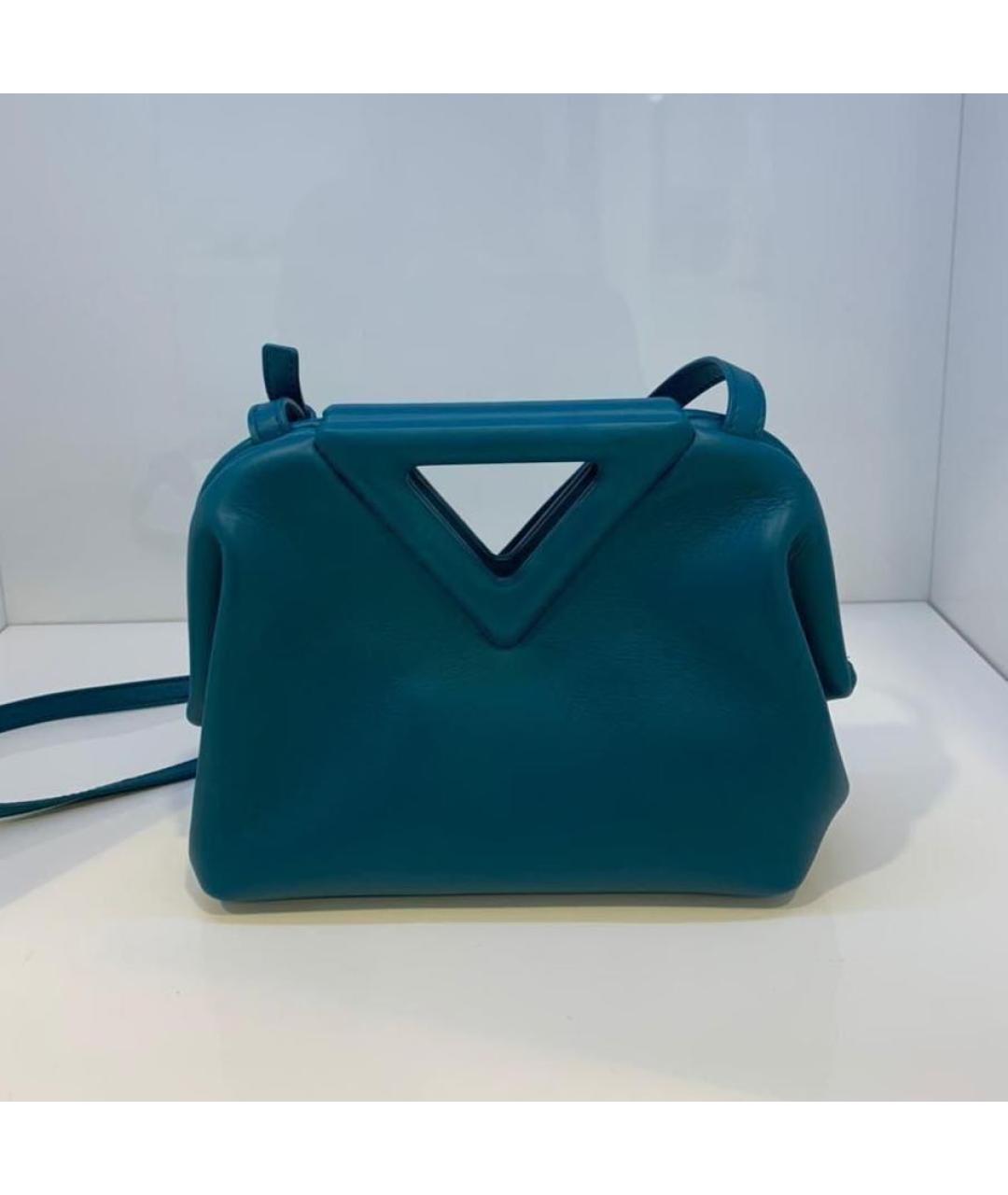 BOTTEGA VENETA Зеленая кожаная сумка через плечо, фото 2