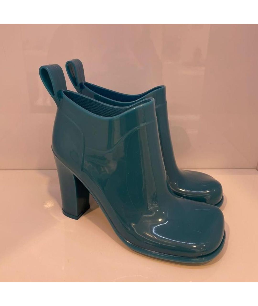 BOTTEGA VENETA Бирюзовые ботинки, фото 2