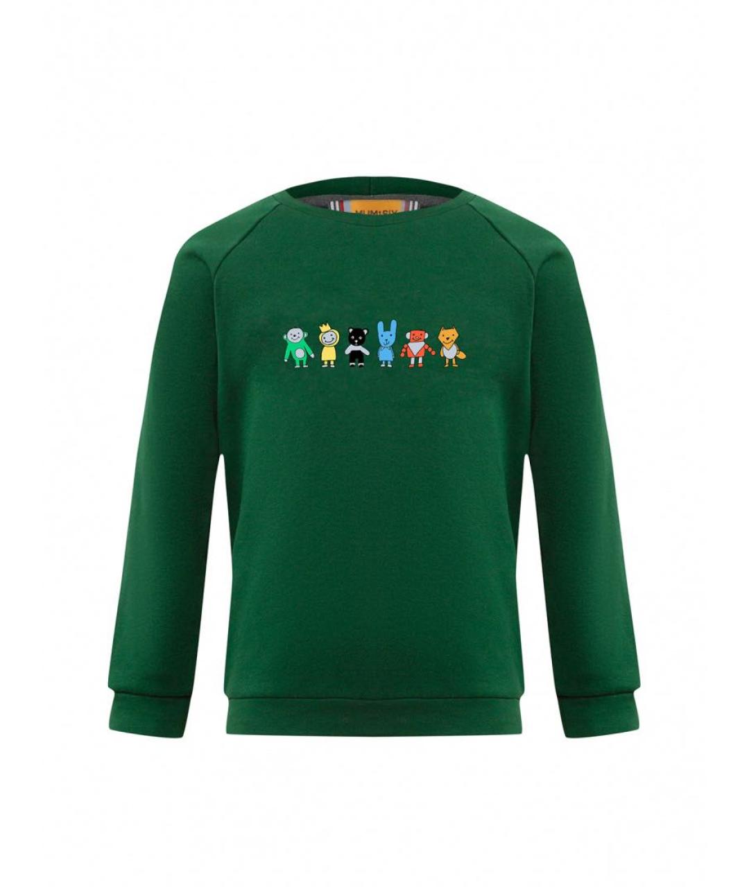 #MUMOFSIX Зеленый хлопковый детская футболка / топ, фото 1