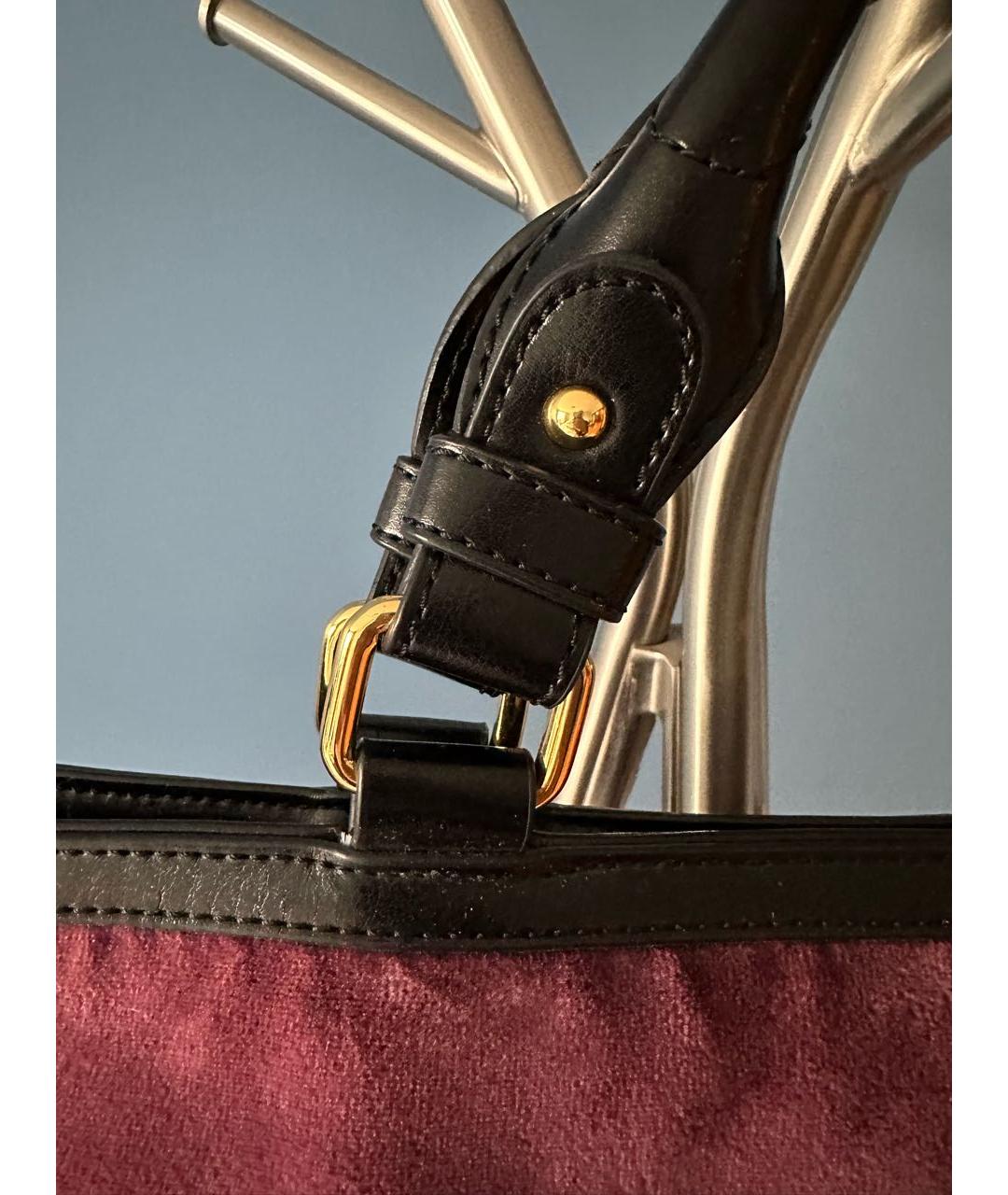 JUICY COUTURE Фиолетовая бархатная сумка тоут, фото 7