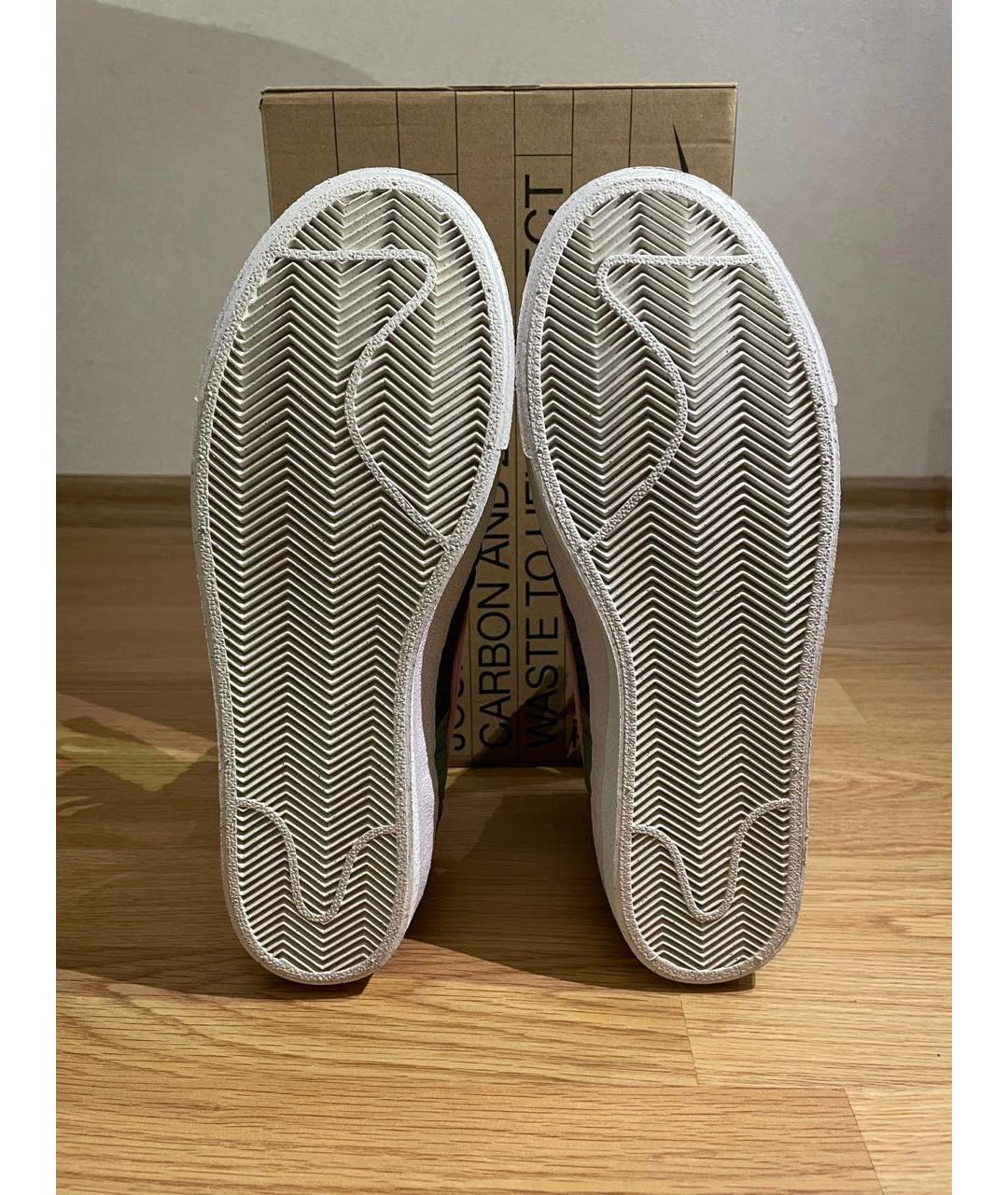 NIKE Зеленые высокие кроссовки / кеды, фото 8
