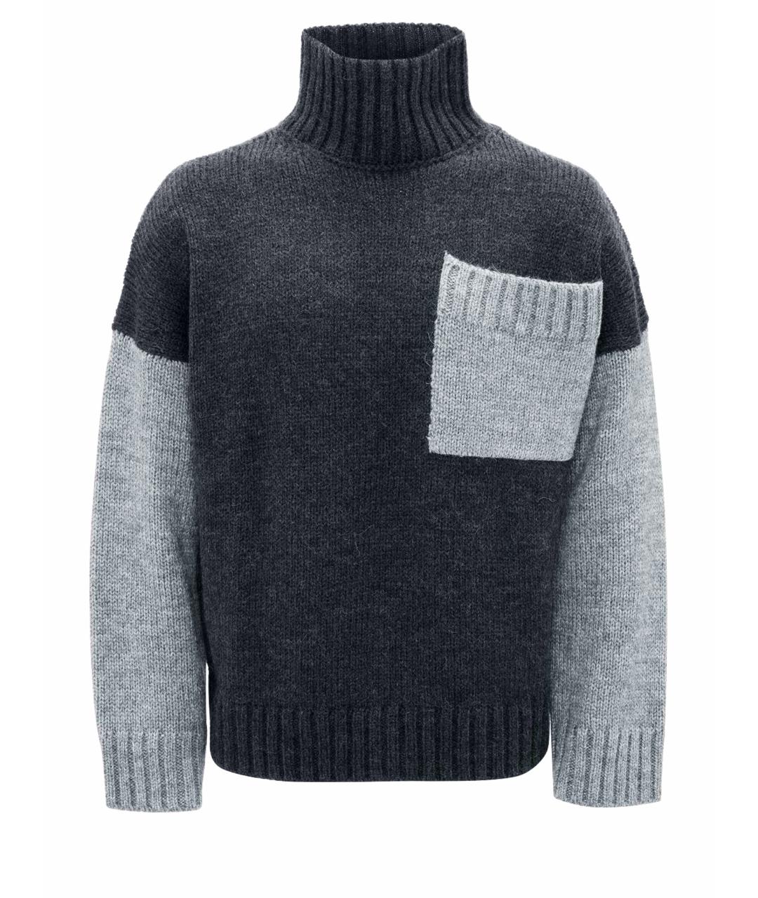 J.W.ANDERSON Серый шерстяной джемпер / свитер, фото 1