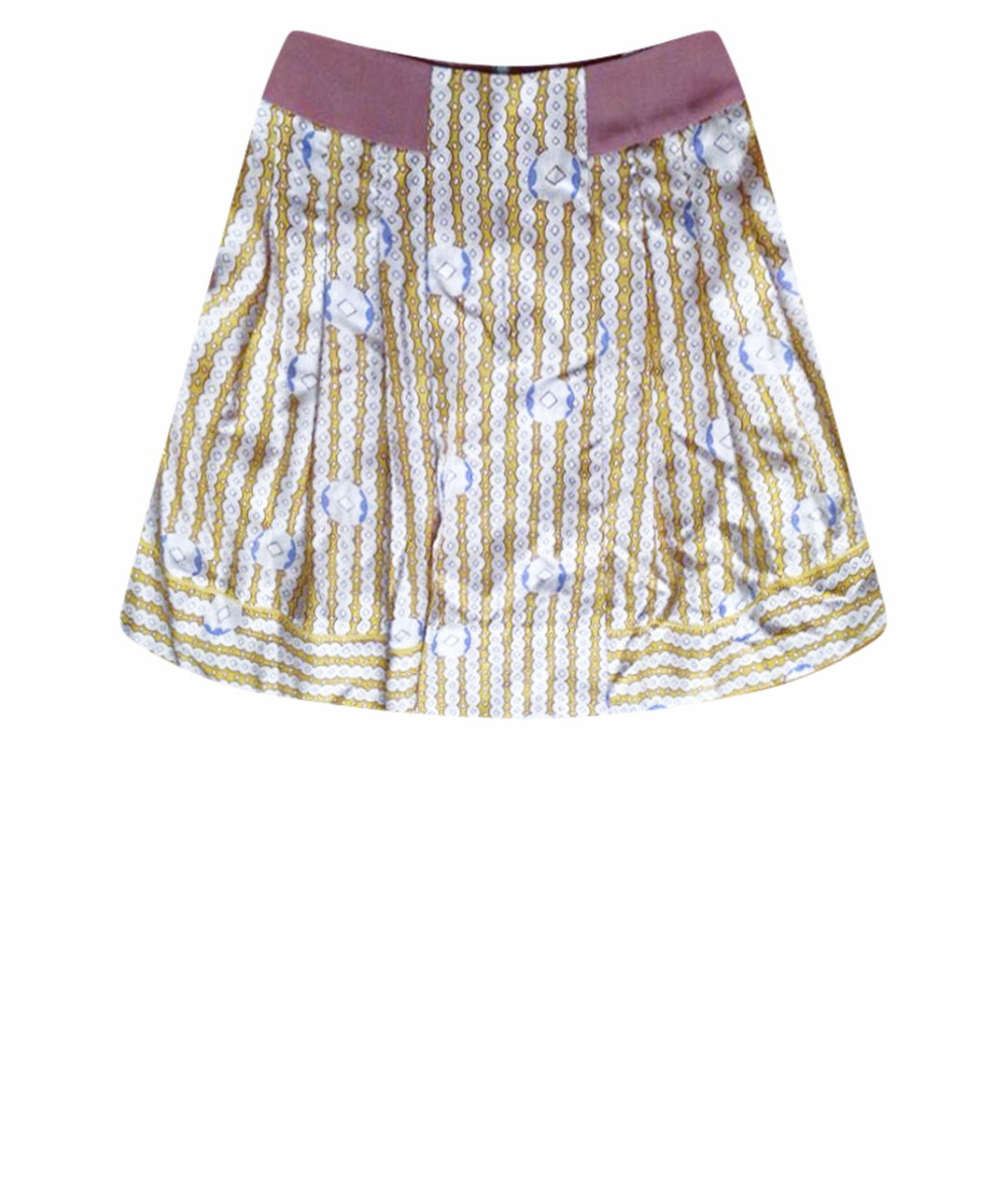 CACHAREL Мульти шелковая юбка миди, фото 1