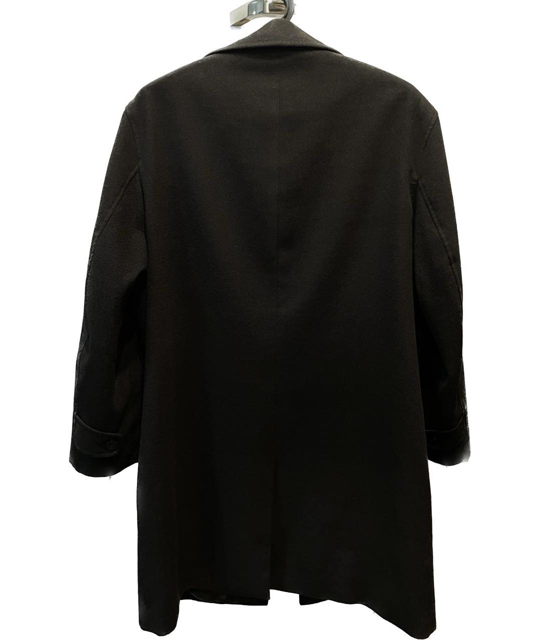 GIORGIO ARMANI Черное шерстяное пальто, фото 2