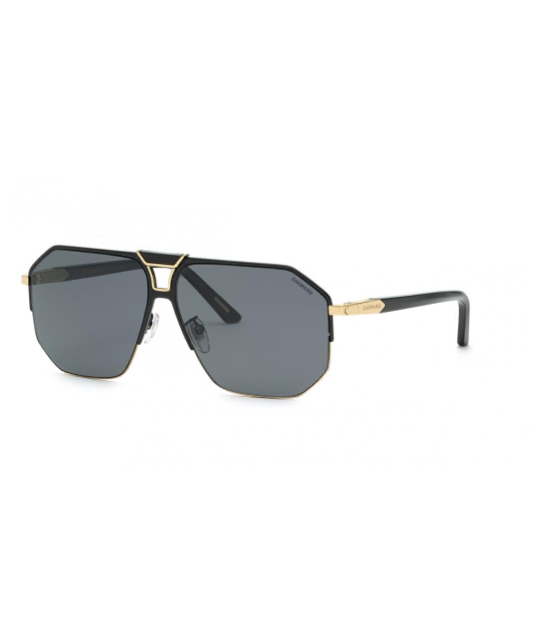 CHOPARD Черные металлические солнцезащитные очки, фото 1