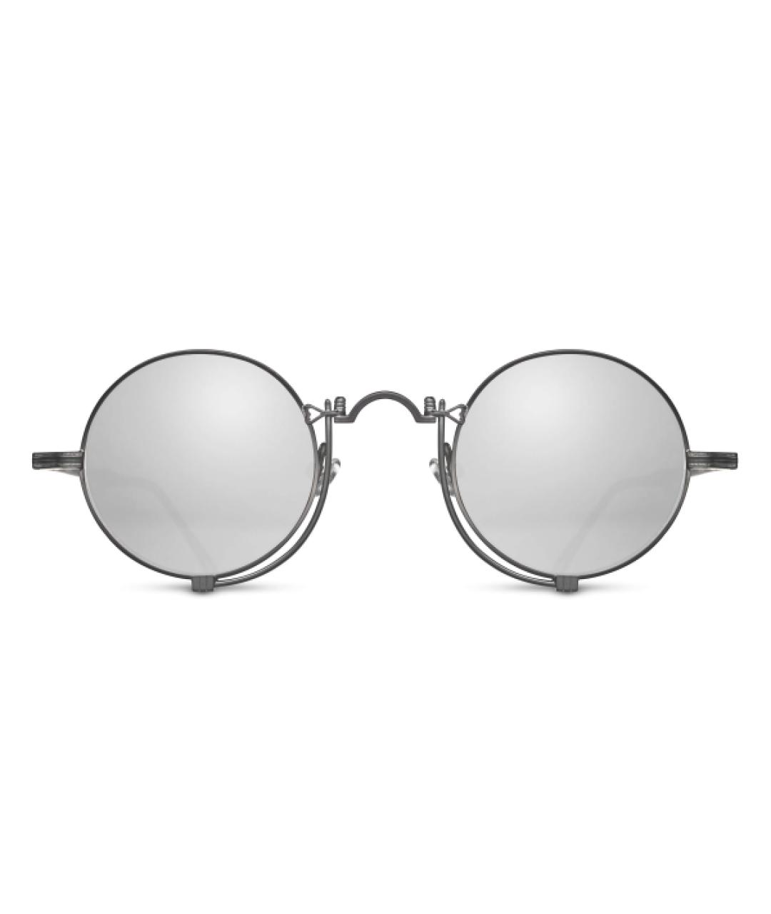 MATSUDA Серебряные металлические солнцезащитные очки, фото 2
