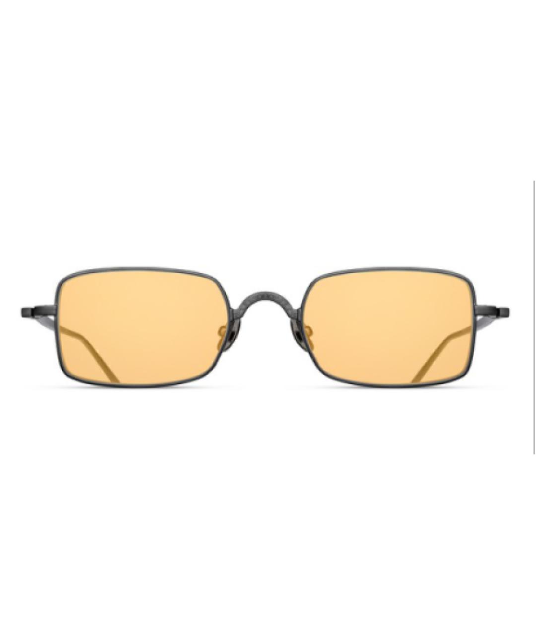 MATSUDA Серые металлические солнцезащитные очки, фото 3
