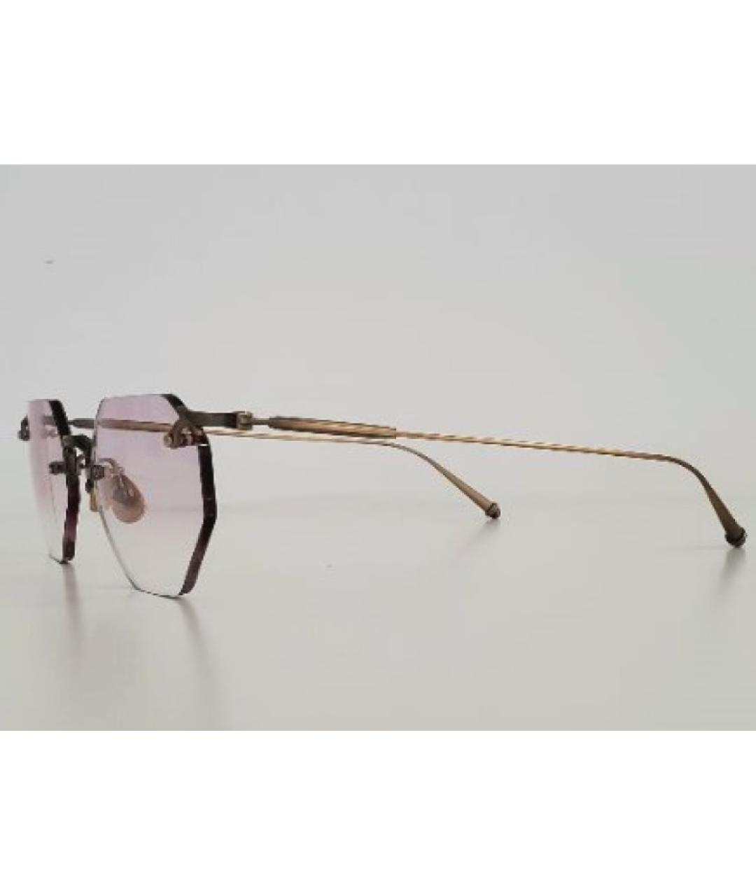 MATSUDA Коричневые металлические солнцезащитные очки, фото 2