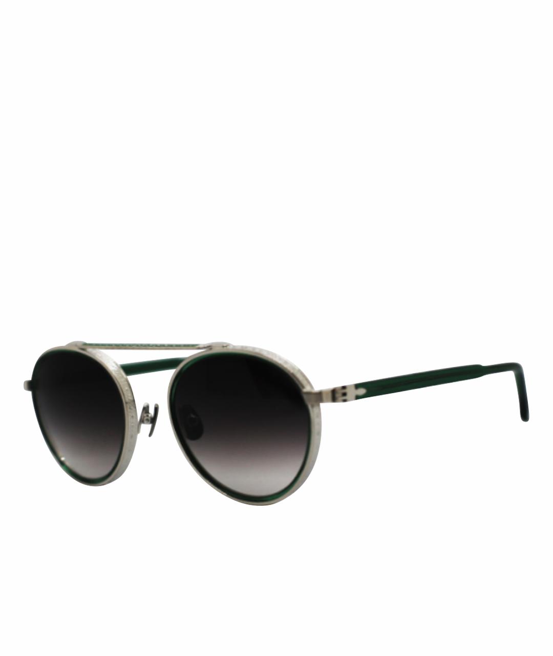MATSUDA Серебряные металлические солнцезащитные очки, фото 1