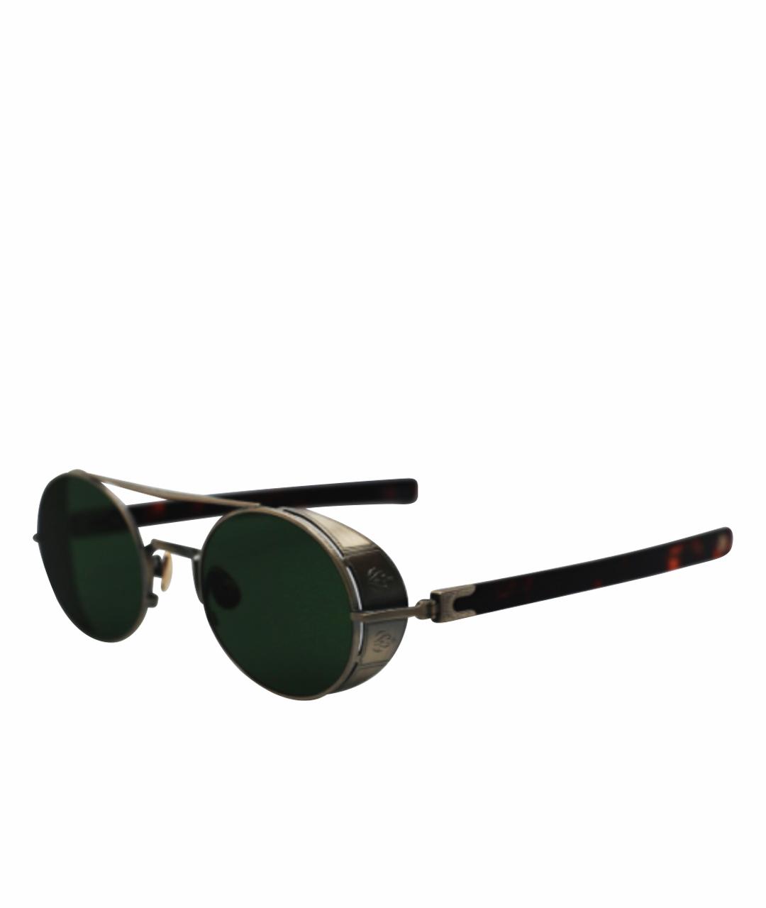 MATSUDA Коричневые металлические солнцезащитные очки, фото 1