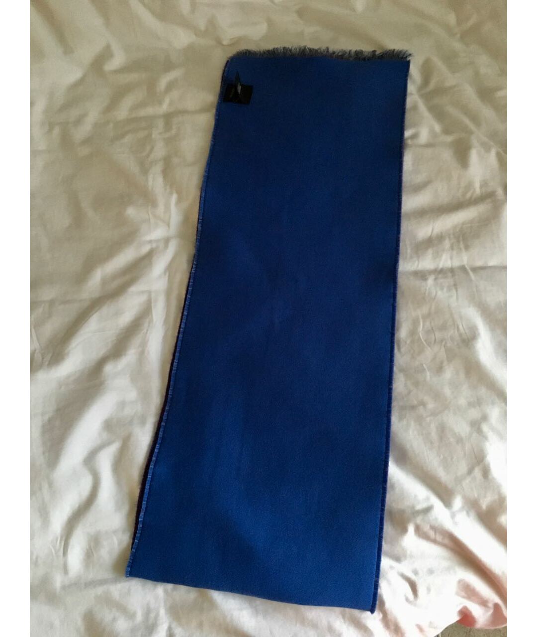 GUCCI Голубой шерстяной шарф, фото 4
