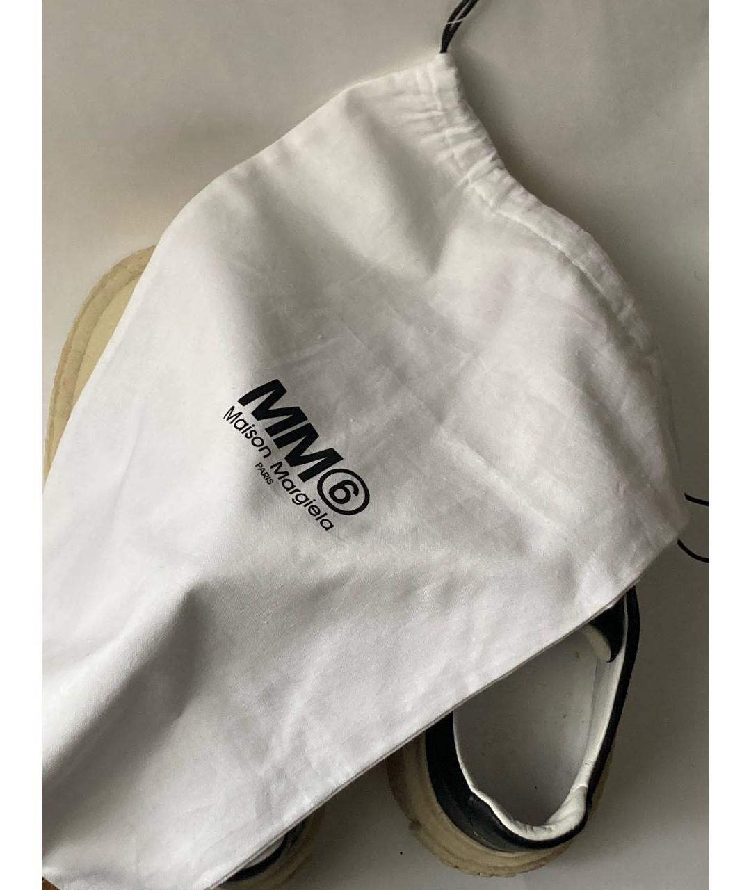 MM6 MAISON MARGIELA Черные кожаные кеды, фото 6