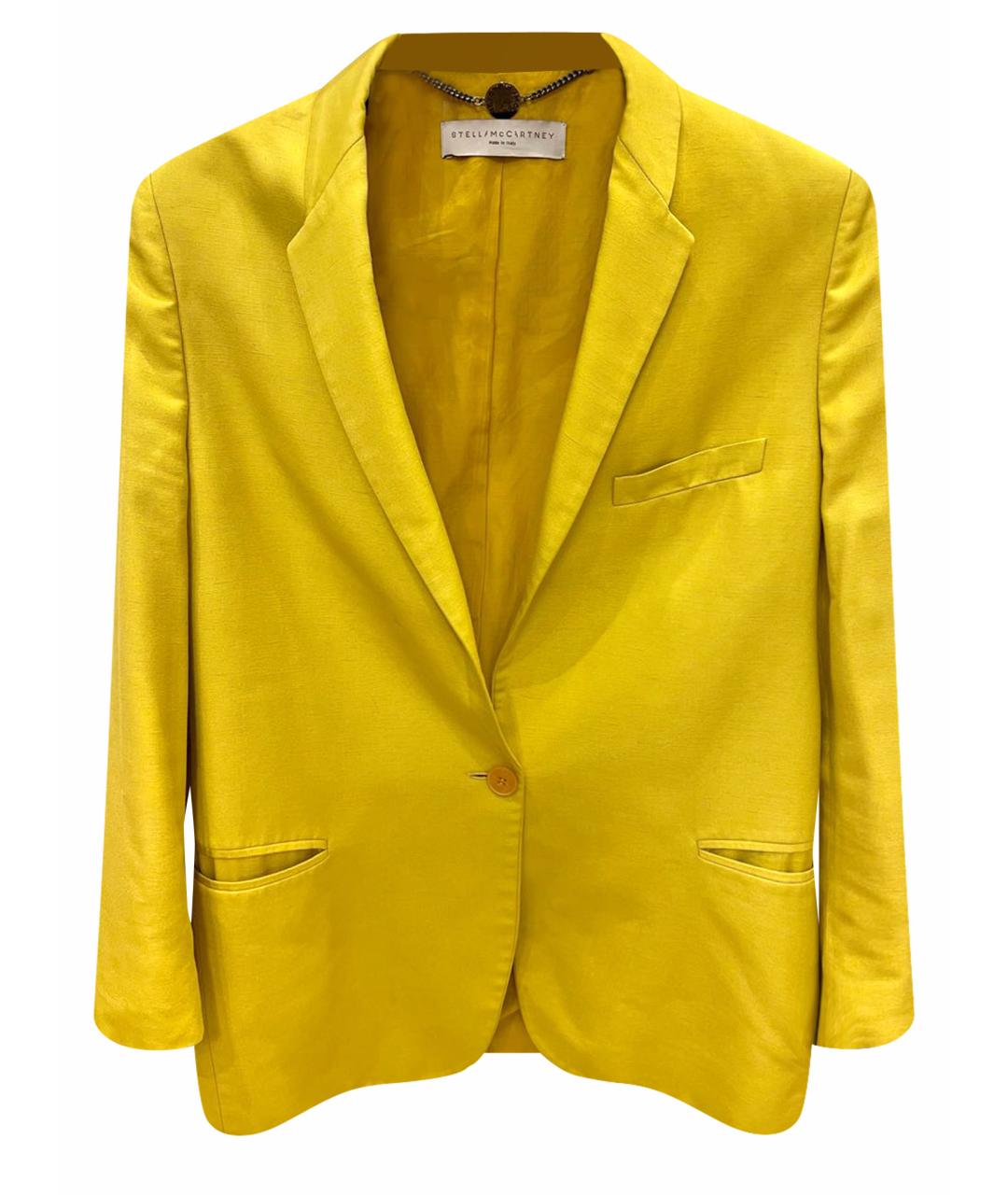 STELLA MCCARTNEY Желтый вискозный жакет/пиджак, фото 1