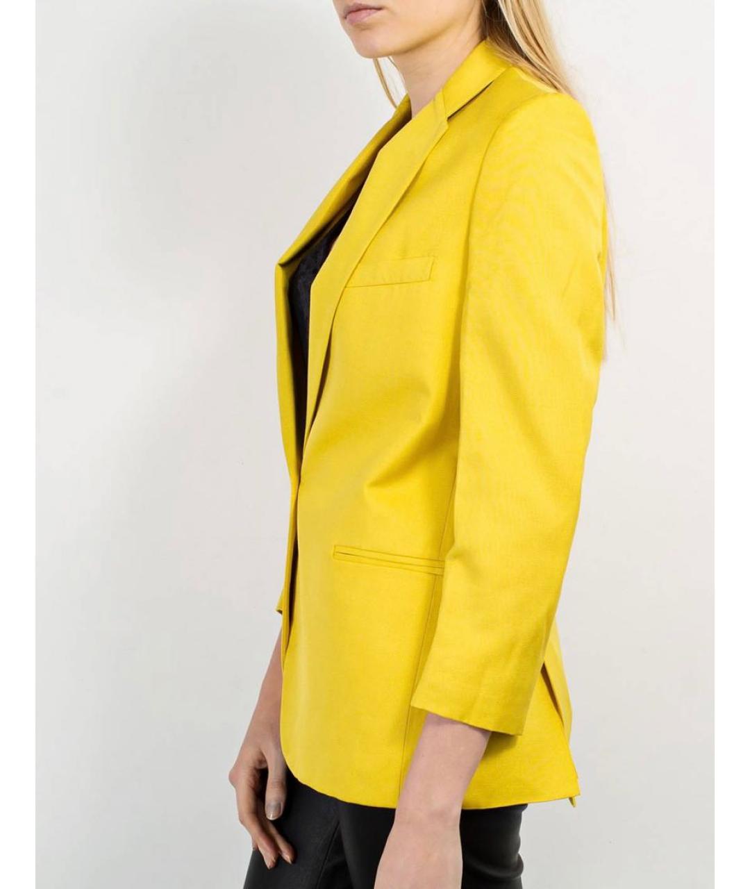 STELLA MCCARTNEY Желтый вискозный жакет/пиджак, фото 3