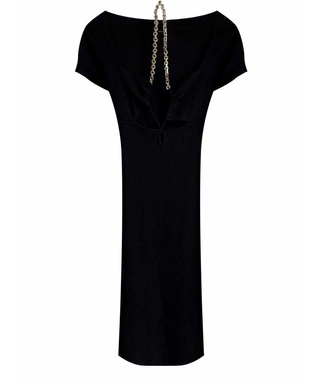 PINKO Черное вискозное платье, фото 1