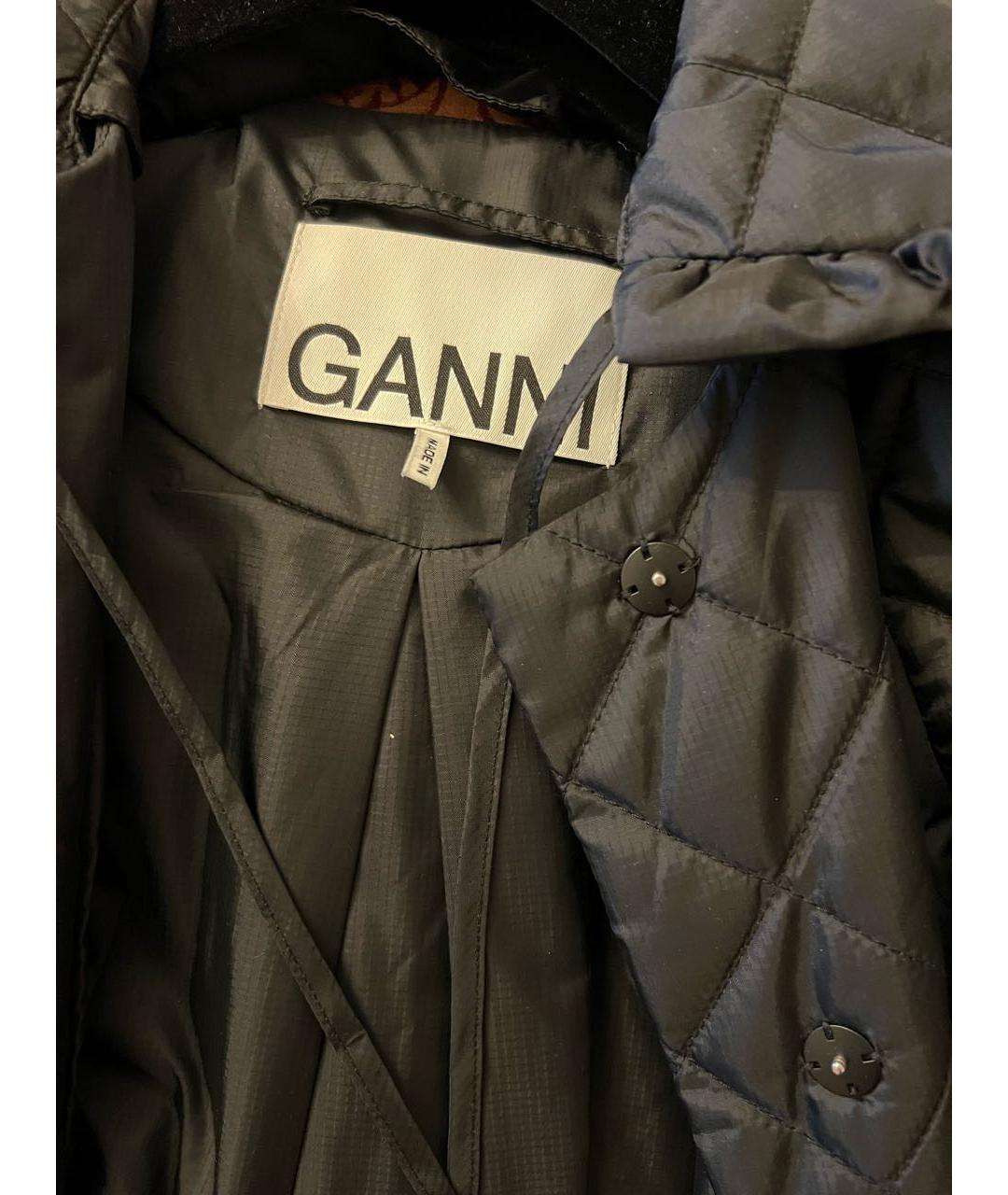 GANNI Черная полиэстеровая куртка, фото 3