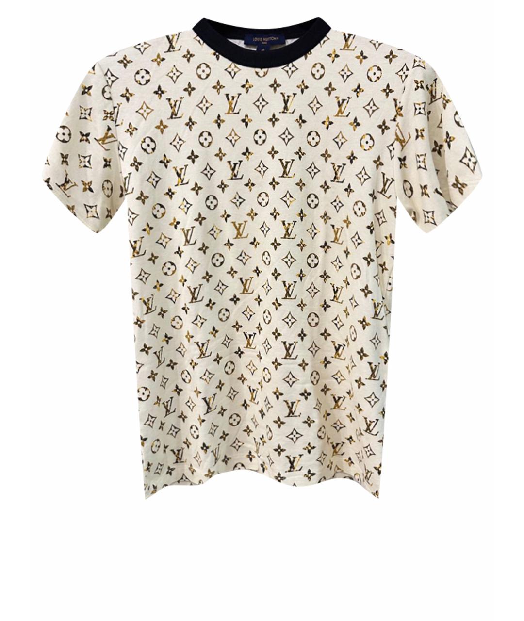 LOUIS VUITTON Белая хлопковая футболка, фото 1