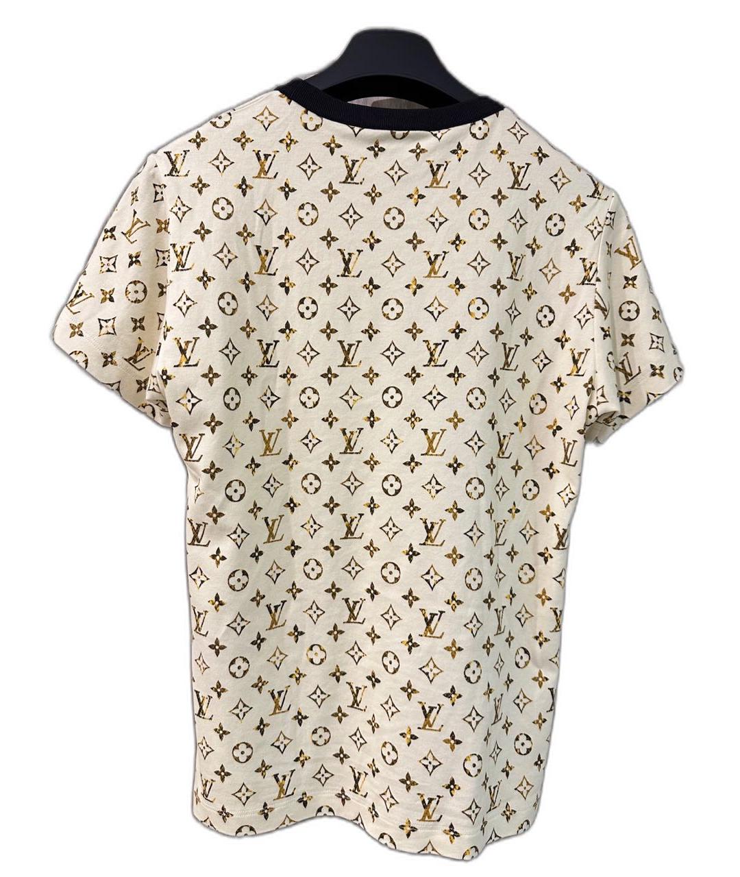 LOUIS VUITTON Белая хлопковая футболка, фото 2