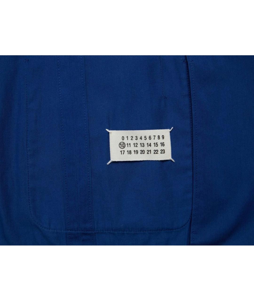 MAISON MARGIELA Темно-синий хлопковый жакет/пиджак, фото 6