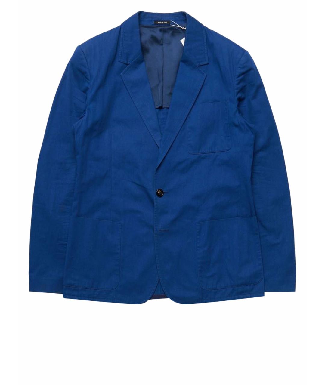 MAISON MARGIELA Темно-синий хлопковый жакет/пиджак, фото 1