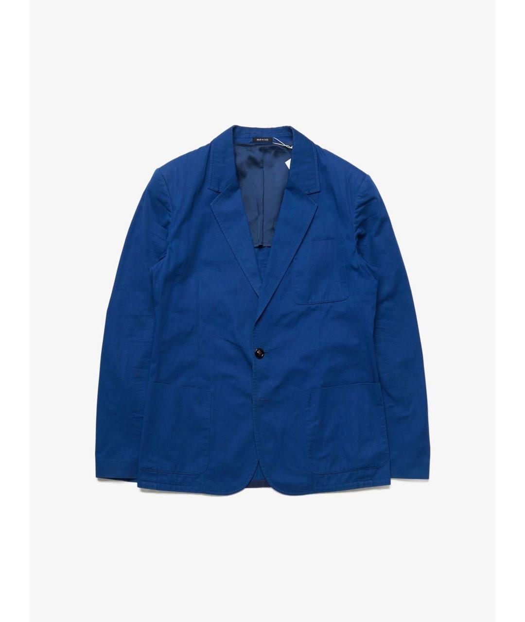 MAISON MARGIELA Темно-синий хлопковый жакет/пиджак, фото 9