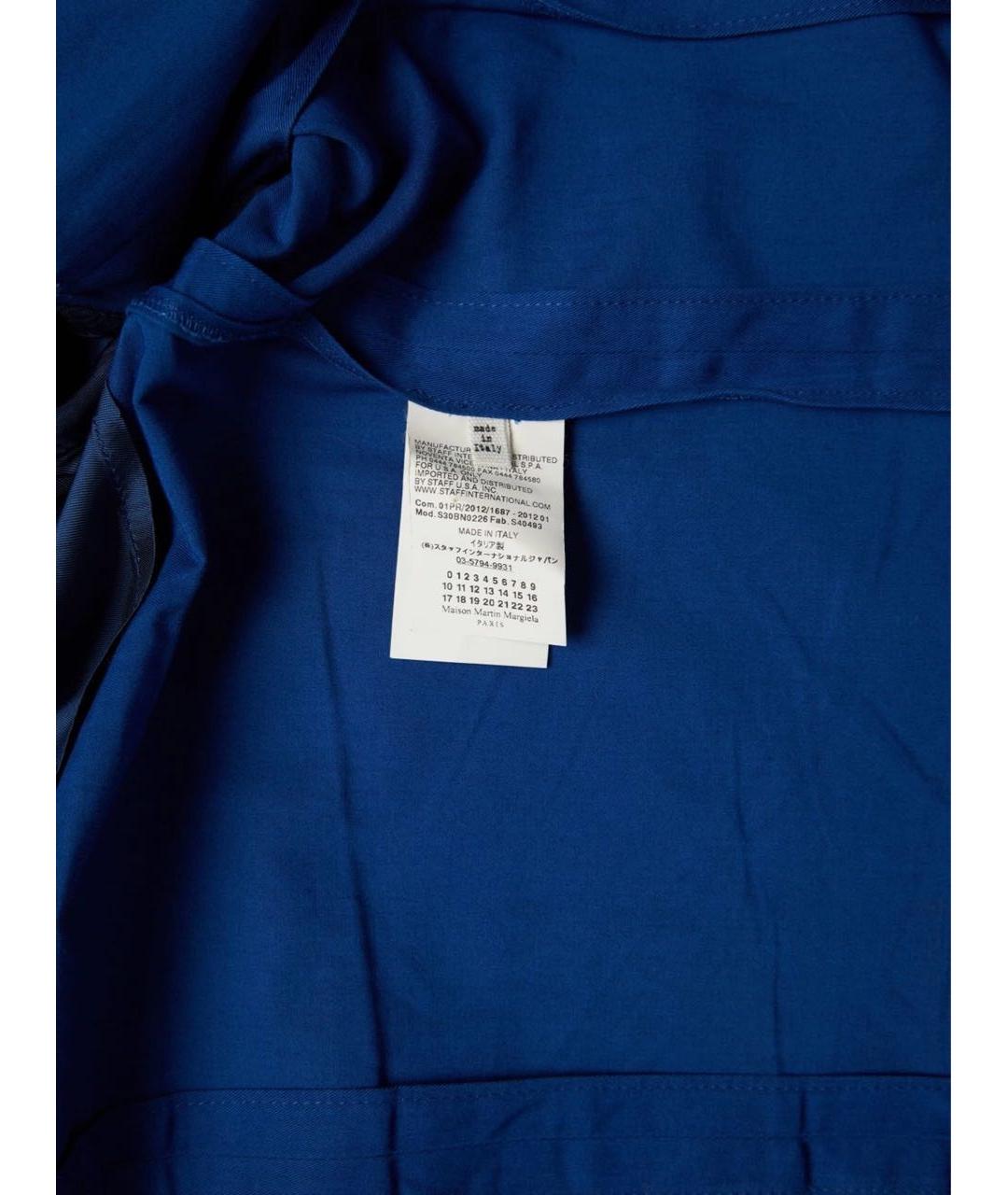 MAISON MARGIELA Темно-синий хлопковый жакет/пиджак, фото 7