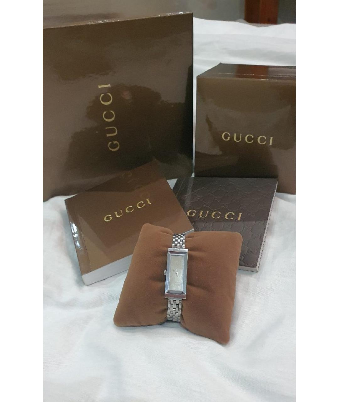 GUCCI Серебряные часы, фото 4